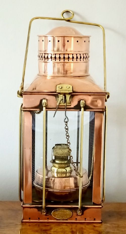 Ship's Cabin Oil Lamp by Davey & Co