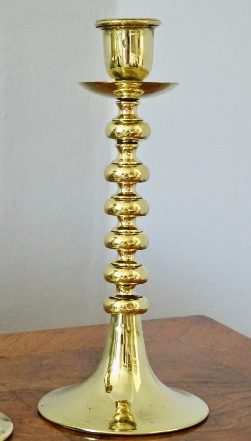 fig 1. REG. NO. GOOD QUALITY BRASS CANDLESTICKS