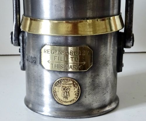 fig 1. CARBIDE RAILWAY LAMP - LONDON MIDLANDS AND SCOTLAND