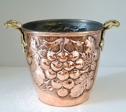 Copper and Brass Wine Bucket