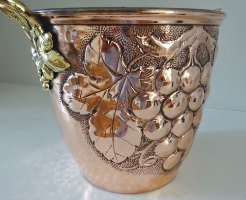 fig 1. COPPER AND BRASS WINE BUCKET