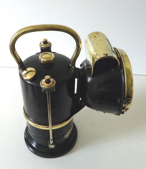 Lucas 'King of the Road' Carbide Railway Lamp