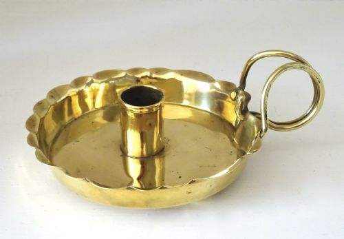1897- J Shankey & Sons Brass Candle Holder