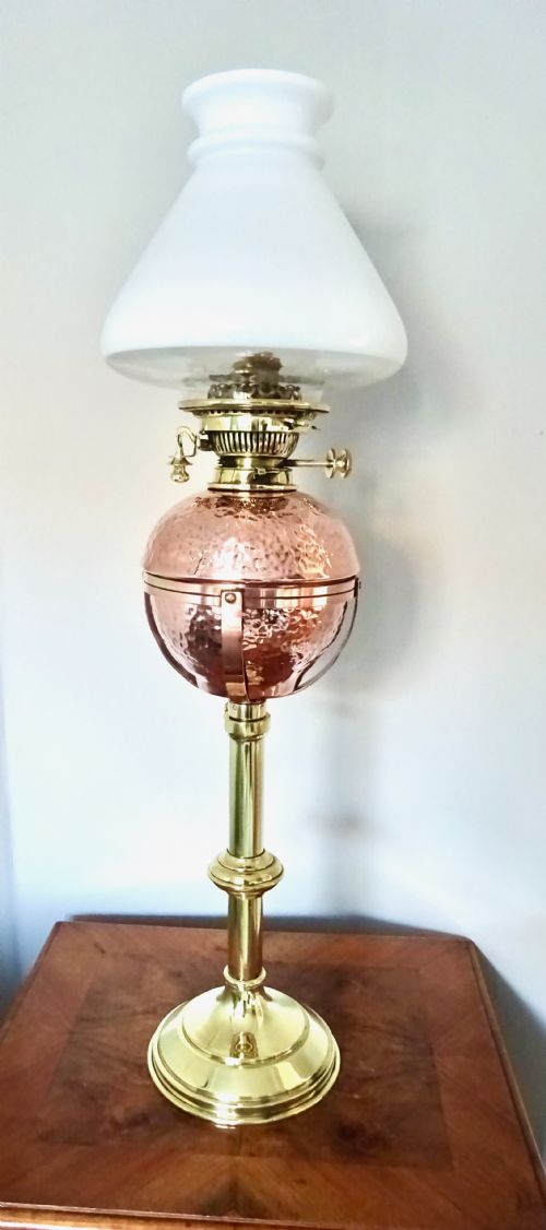 Adjustable Height Oil Lamp by Benziger New York