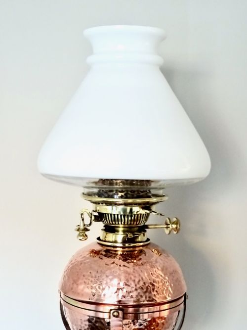 fig 1. ADJUSTABLE HEIGHT OIL LAMP BY BENZIGER NEW YORK