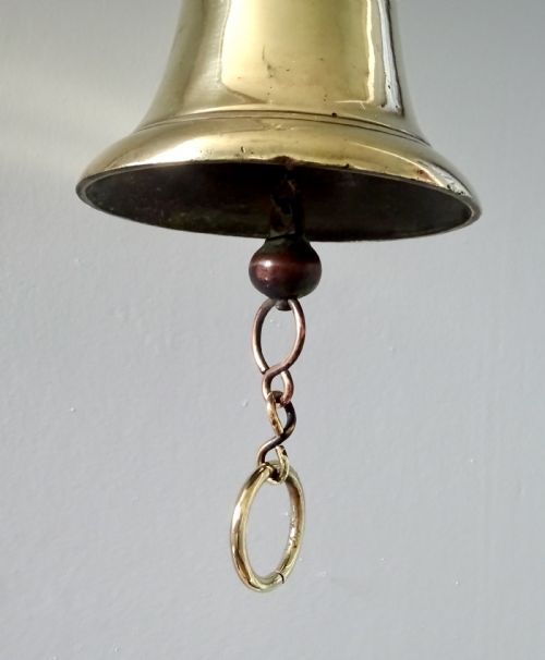 fig 1. BRASS BELL POSSIBLY MILITARY