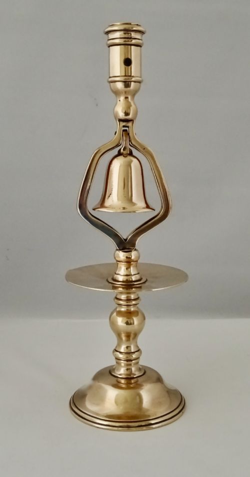 fig 1. BRONZE TAVERN CANDLESTICK WITH BELL