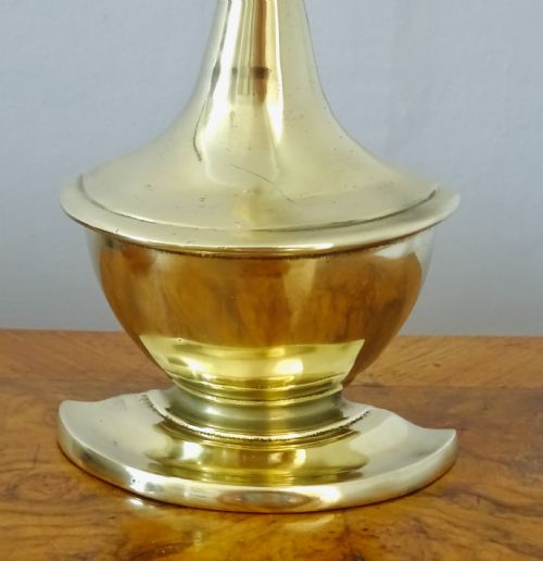 fig 1. ELEGANT BRASS DOORSTOP MARKED 'ENGLAND'