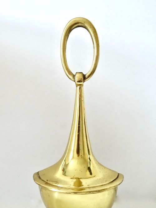 fig 1. BRASS DOORSTOP MARKED ENGLAND