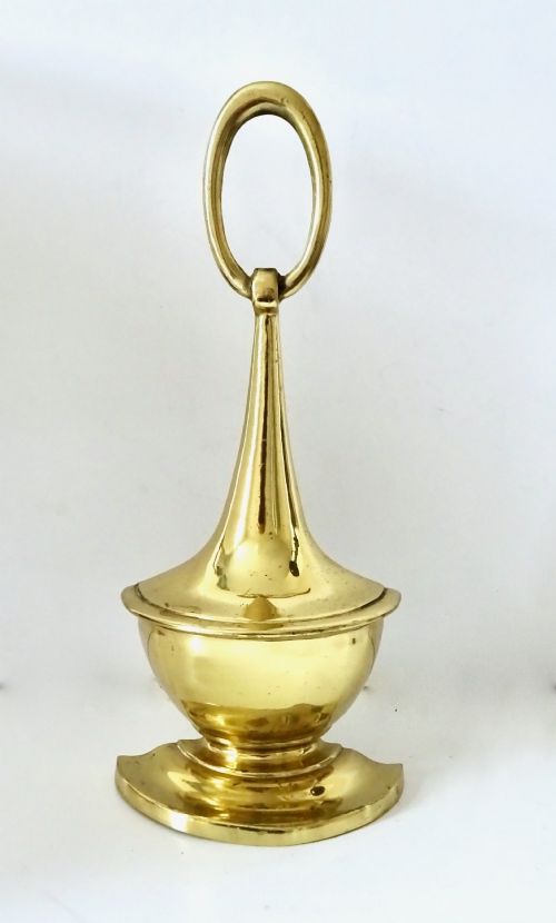 Brass Doorstop Marked England