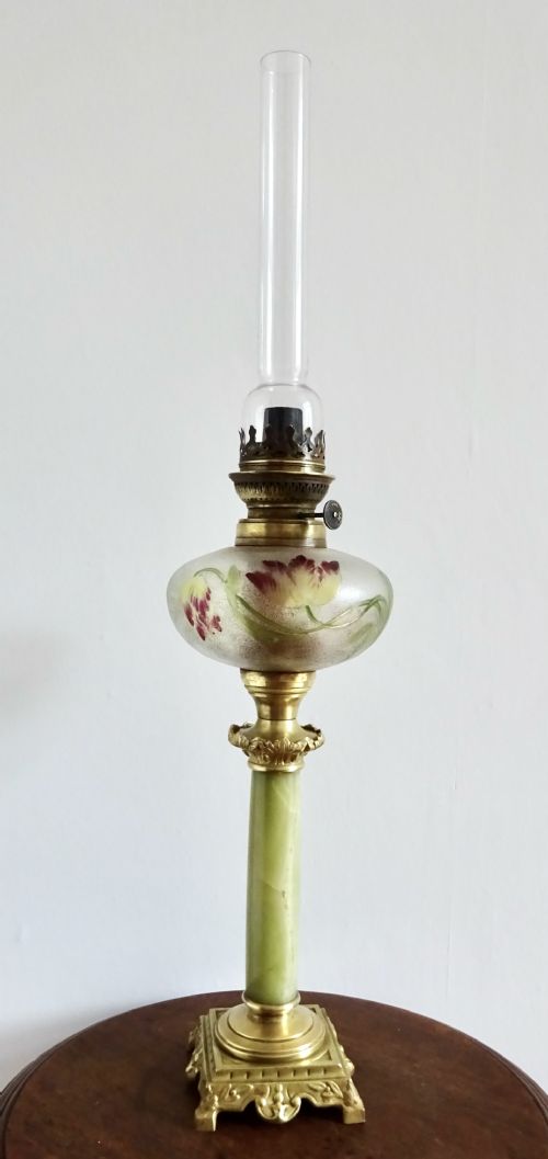 fig 1. C1890- FRENCH OIL LAMP