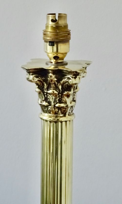 fig 1. VICT CORINTHIAN COLUMN TABLE LAMP