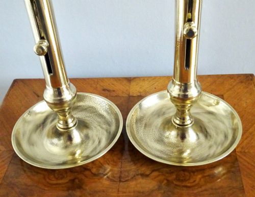 CIRCA 1898 PAIR EJECTOR CANDLESTICKS - ADDITIONAL PHOTO 3