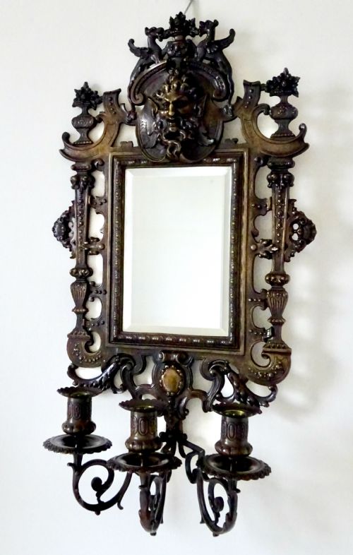 C1900 BRONZE GIRANDOLES BY EG PARIS NO525 - ADDITIONAL PHOTO 3