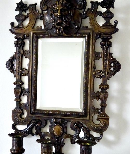 C1900 BRONZE GIRANDOLES BY EG PARIS NO525 - ADDITIONAL PHOTO 4