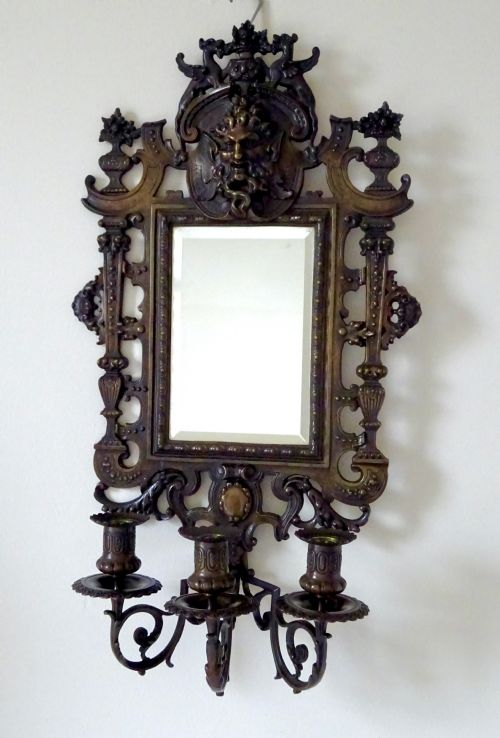 C1900 BRONZE GIRANDOLES BY EG PARIS NO525 - ADDITIONAL PHOTO 10