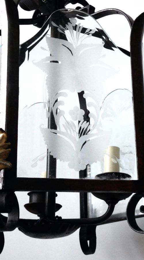 18801900 A LARGE HALL LANTERN ONCE LIT BY CANDLES - ADDITIONAL PHOTO 3