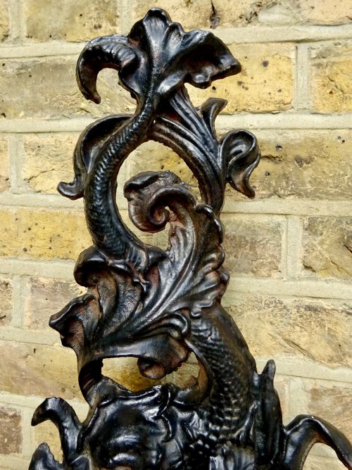 18901920 LARGE IRON DOLPHIN DOORSTOP - ADDITIONAL PHOTO 1