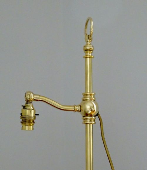 fig 1. TALL BRASS ADJUSTABLE DESK LAMP