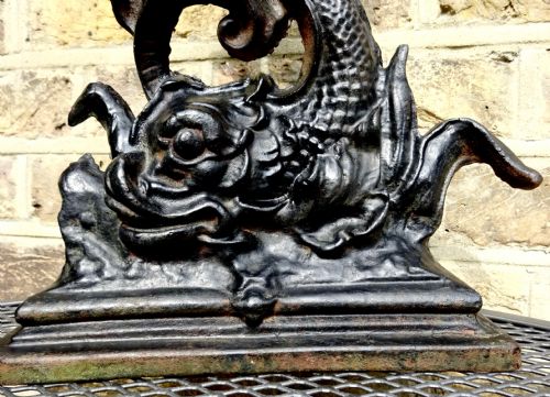 18901920 LARGE IRON DOLPHIN DOORSTOP - ADDITIONAL PHOTO 3