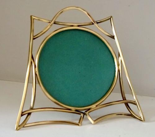 Art Nouveau Brass Photo Frame