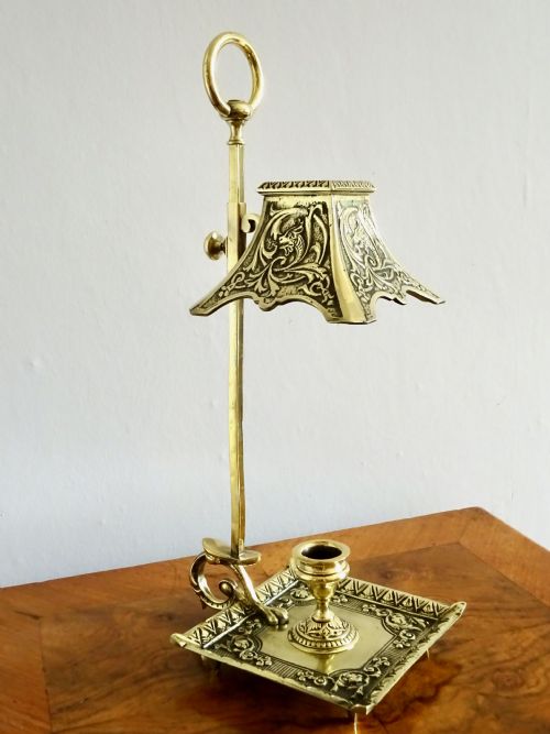 18801900 A CANDLE HOLDER WITH ADJUSTABLE SHADE BY AFC - ADDITIONAL PHOTO 6