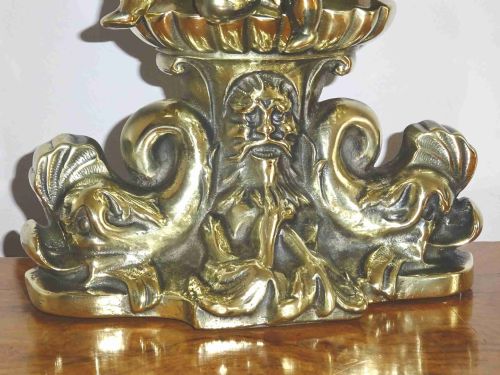 18801900 LARGE CHERUB AND DOLPHINS DOORSTOP - ADDITIONAL PHOTO 5