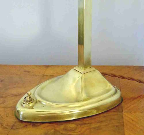 fig 1. A BRASS ART NOUVEAU DESK LAMP