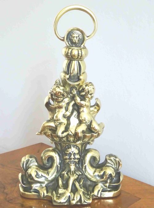 18801900 LARGE CHERUB AND DOLPHINS DOORSTOP - ADDITIONAL PHOTO 8