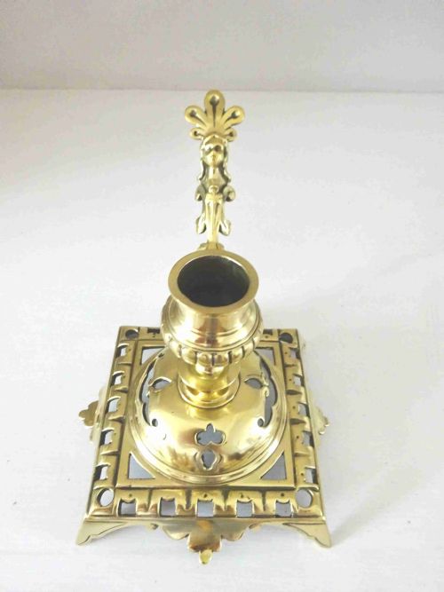 C1900 BRASS CHAMBERSTICK - ADDITIONAL PHOTO 4