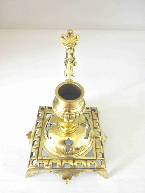 C1900 BRASS CHAMBERSTICK - ADDITIONAL PHOTO 5