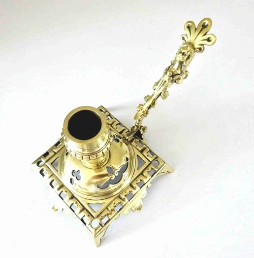 C1900 BRASS CHAMBERSTICK - ADDITIONAL PHOTO 6