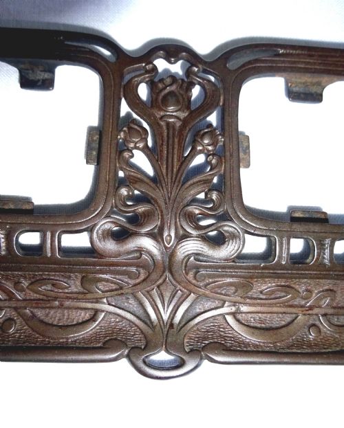 1907 ART NOUVEAU STAND WITH ORIGINAL INK BOTTLES - ADDITIONAL PHOTO 2