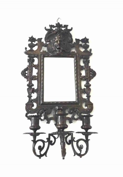 C1900 BRONZE GIRANDOLES BY EG PARIS NO525 - ADDITIONAL PHOTO 6
