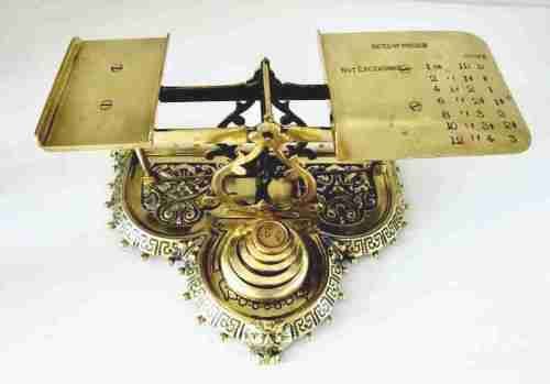 1888 POSTAL SCALES AND WEIGHTS