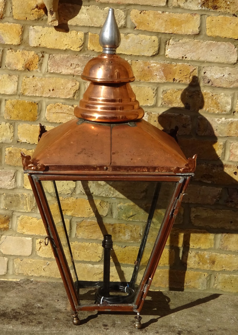 LARGE VICTORIAN COPPER OUTSIDE LANTERN