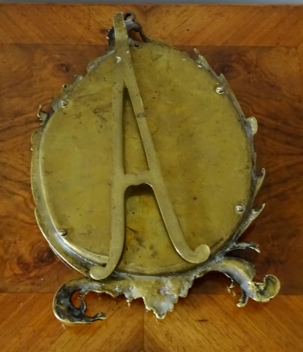 SMALL ORNATE VICTORIAN BRASS DRESSING TABLE MIRROR View IV
