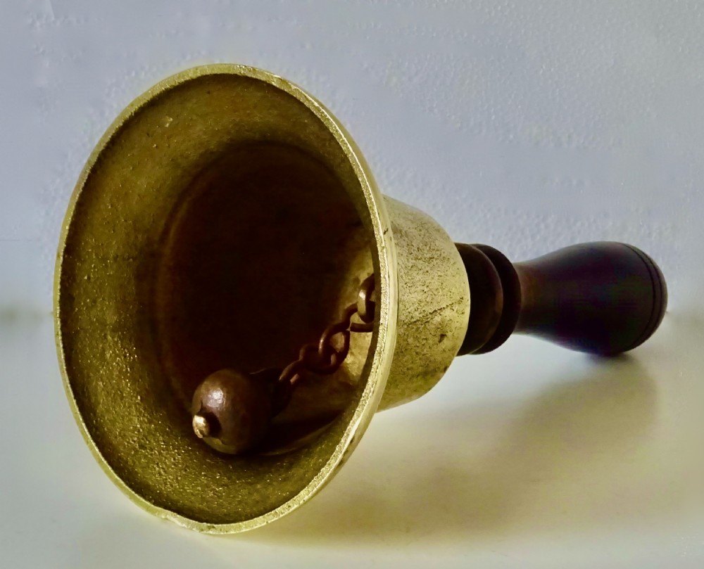 DATED 1942  BRASS BELL - POSSIBLY MILITARY ISSUE View II