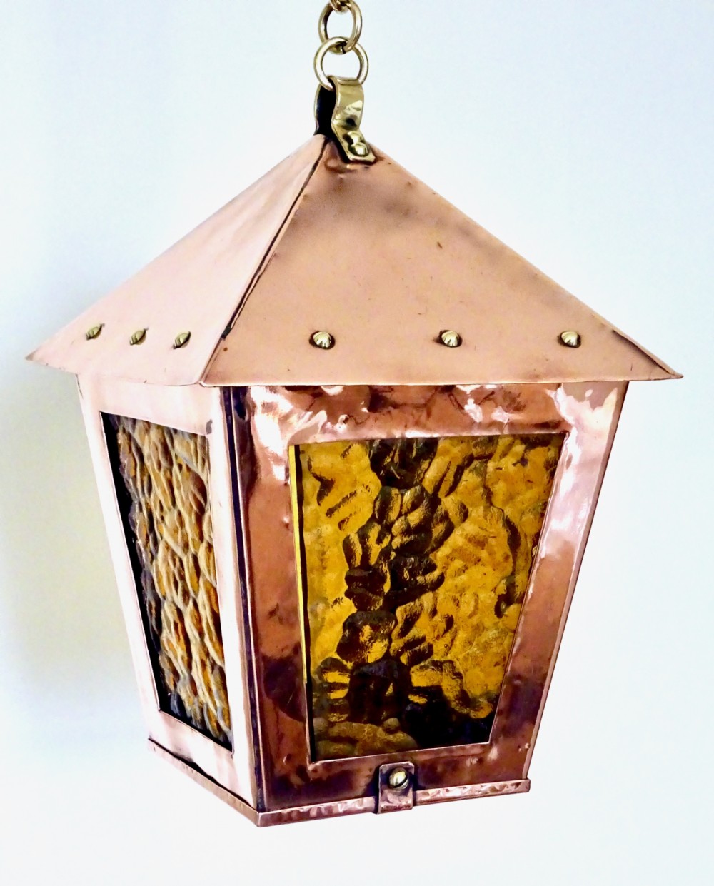 A SMALL COPPER AND BRASS LANTERN View V