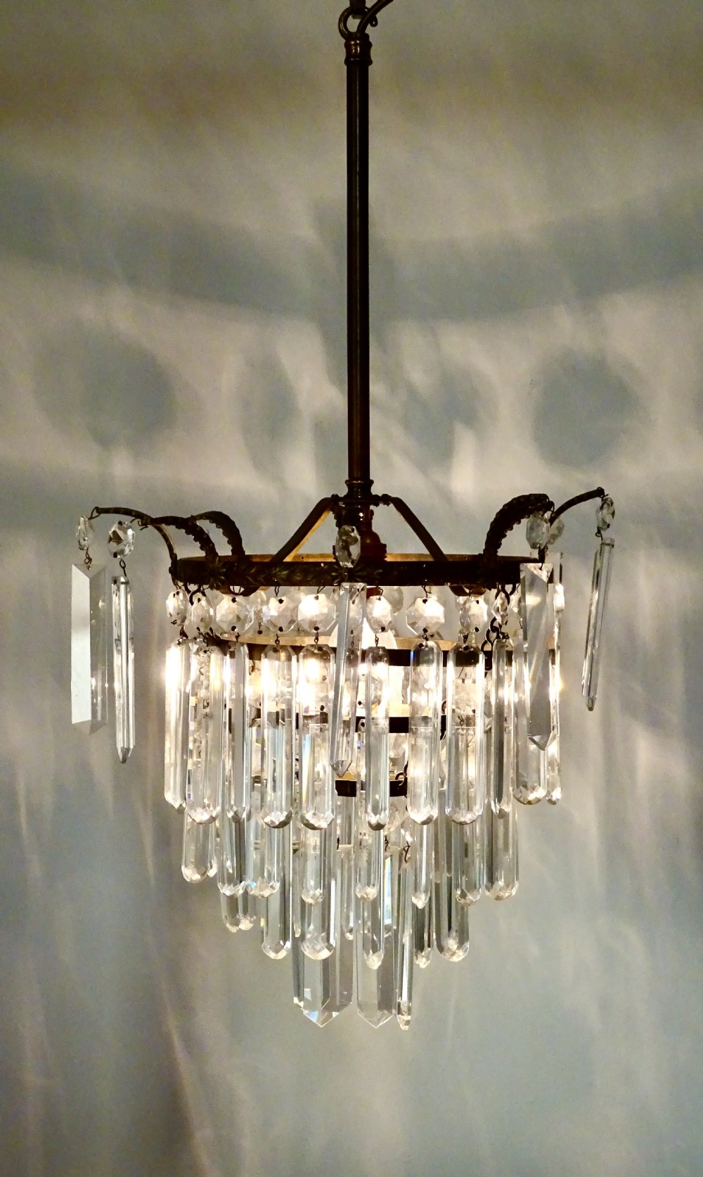 A CRYSTAL DROP CEILING LIGHT View II