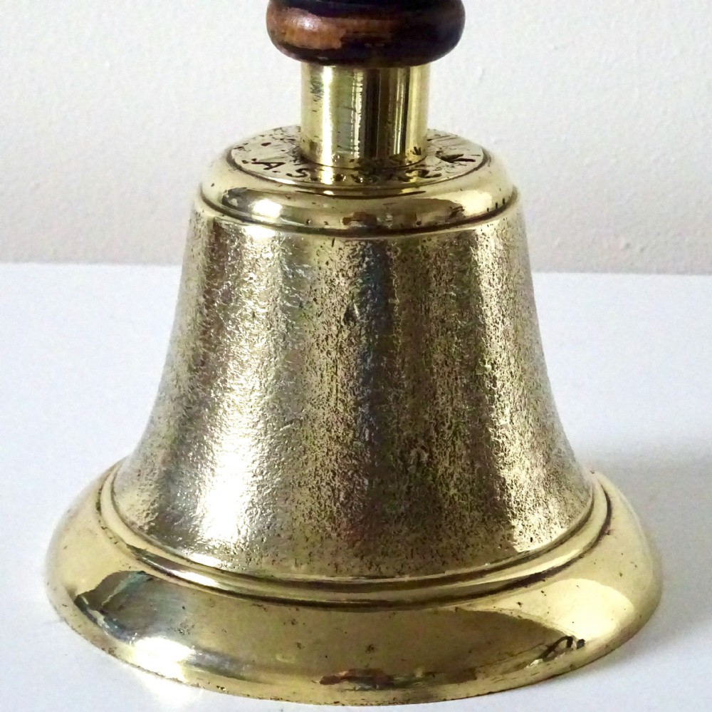 DATED 1942  BRASS BELL - POSSIBLY MILITARY ISSUE View V