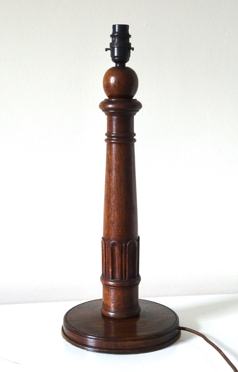 TALL  WOODEN LAMP View V