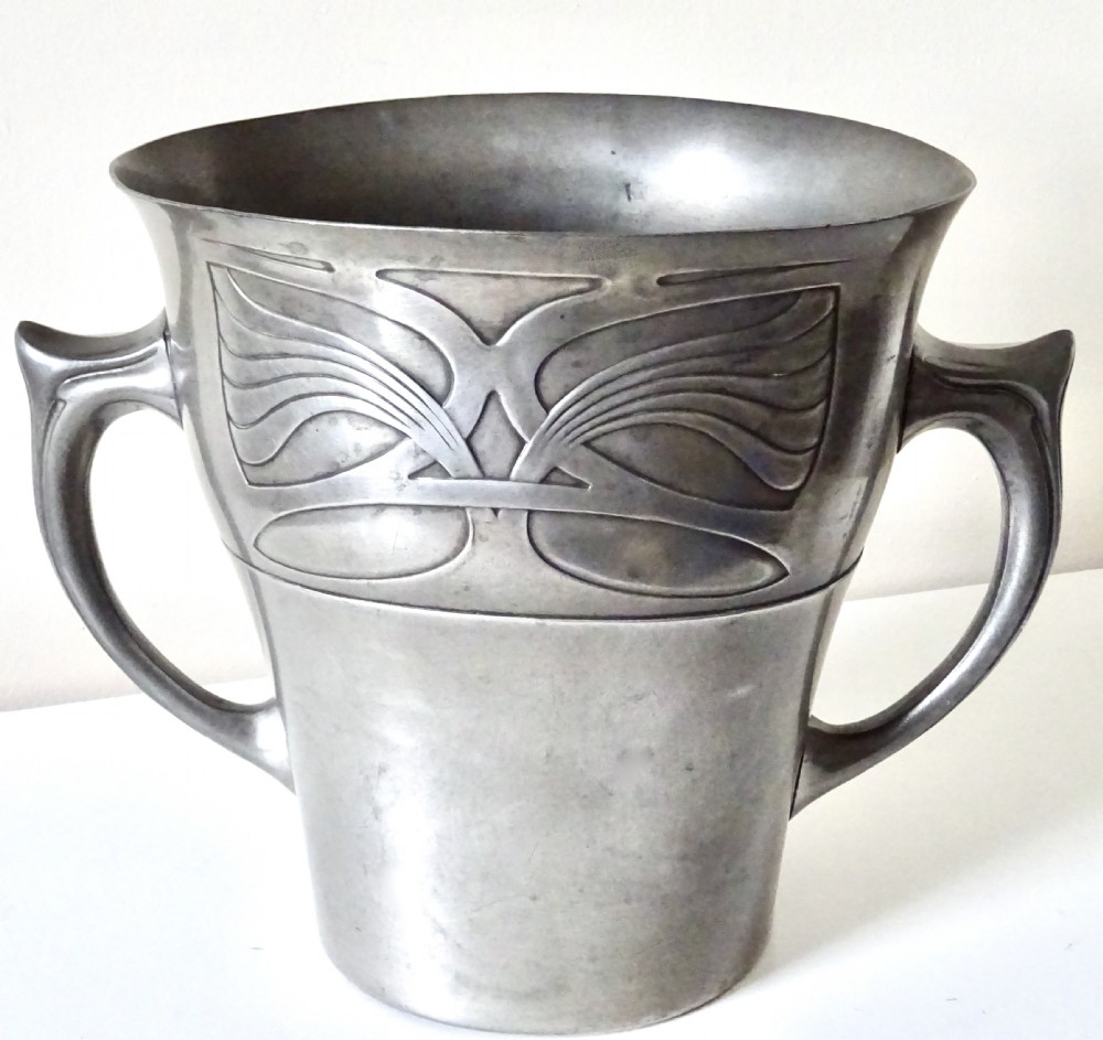 ART NOUVEAU PEWTER WINE COOLER BY GERHARD View IV