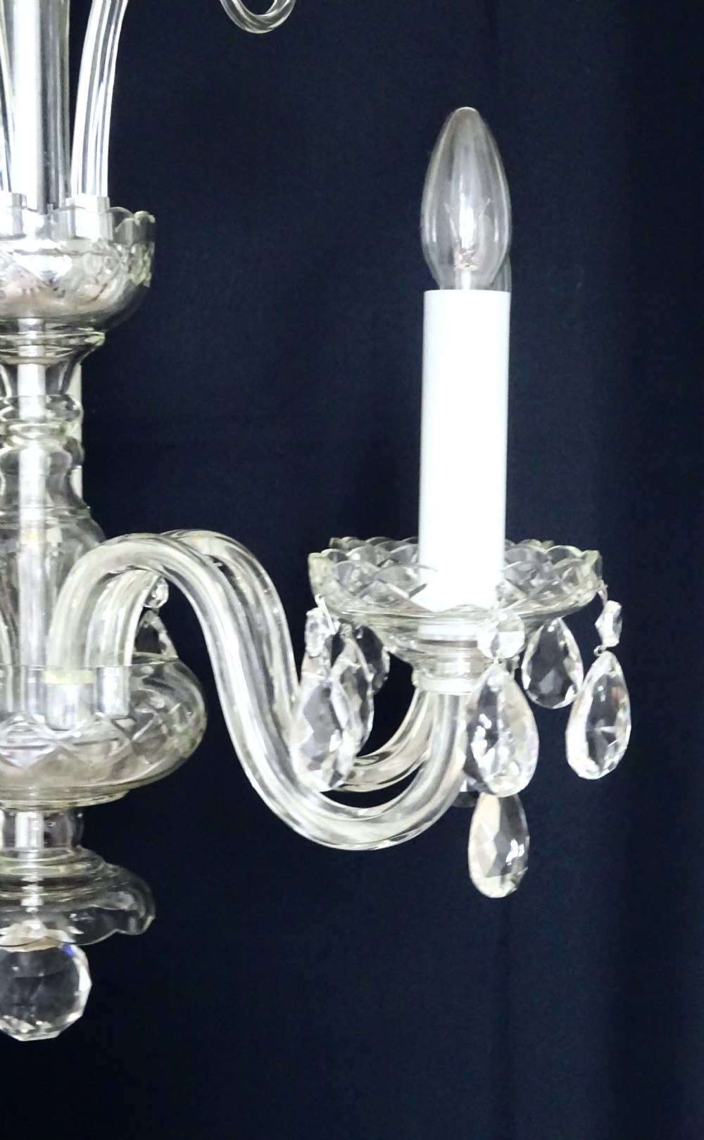 FIVE ARM GLASS CHANDELIER View V