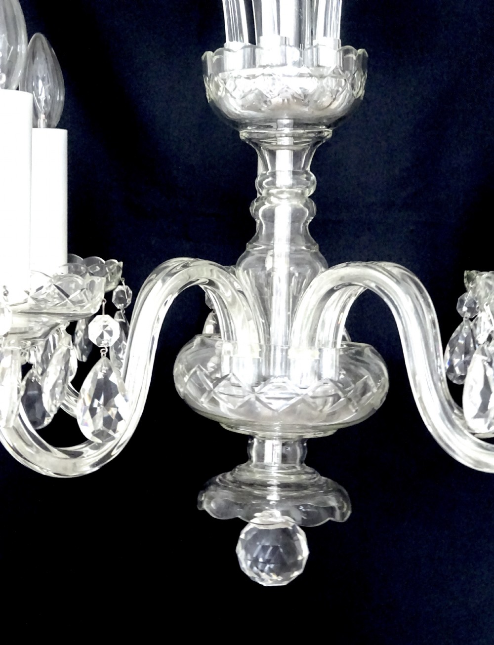 FIVE ARM GLASS CHANDELIER View VI