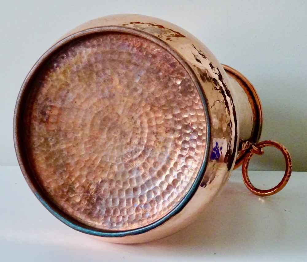 LARGE HANDMADE ARTS & CRAFTS COPPER VASE View IV