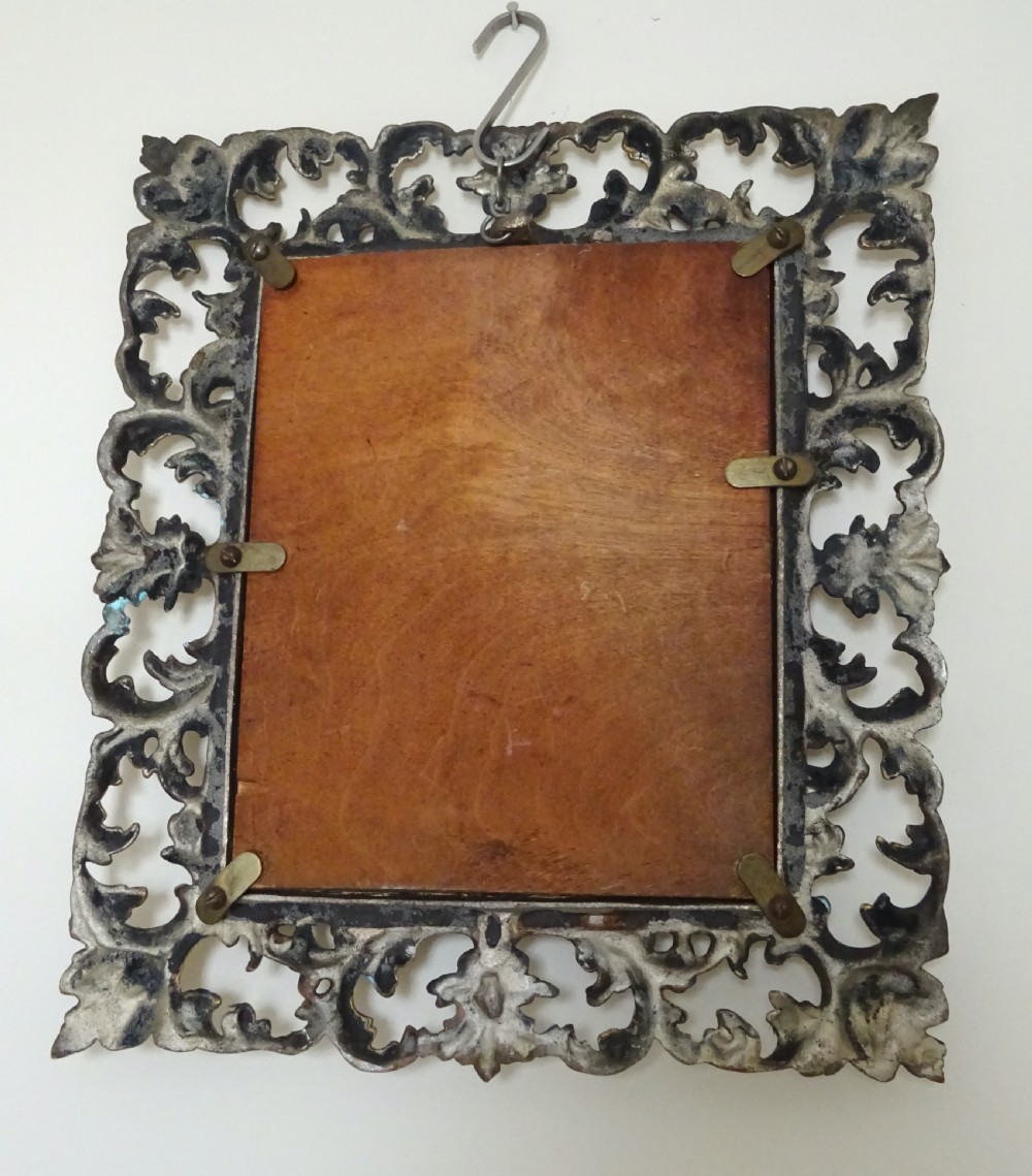 SMALL VICTORIAN BRASS WALL MIRROR View V