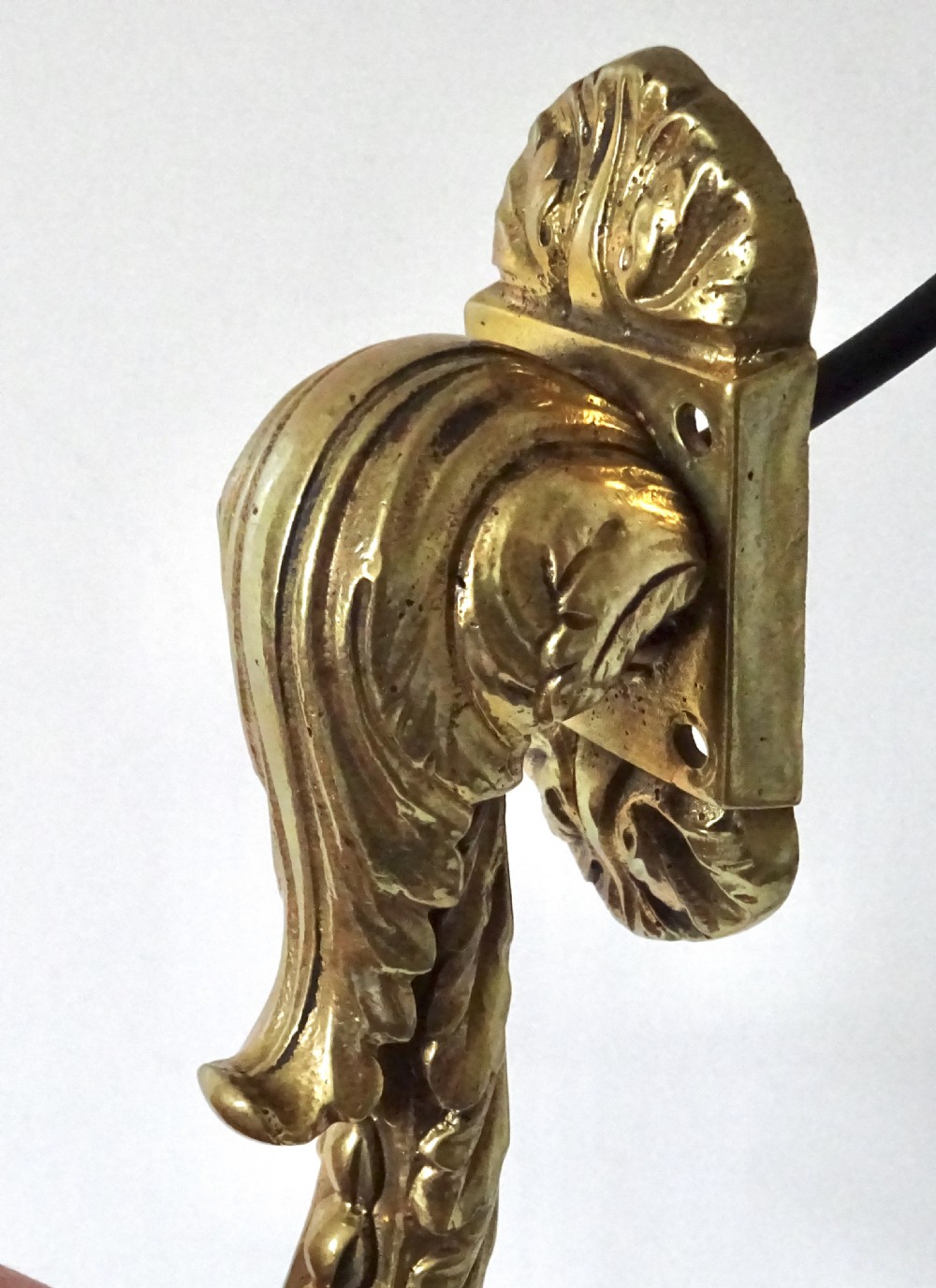 A PAIR OF SMALL BRASS WALL LIGHTS View II
