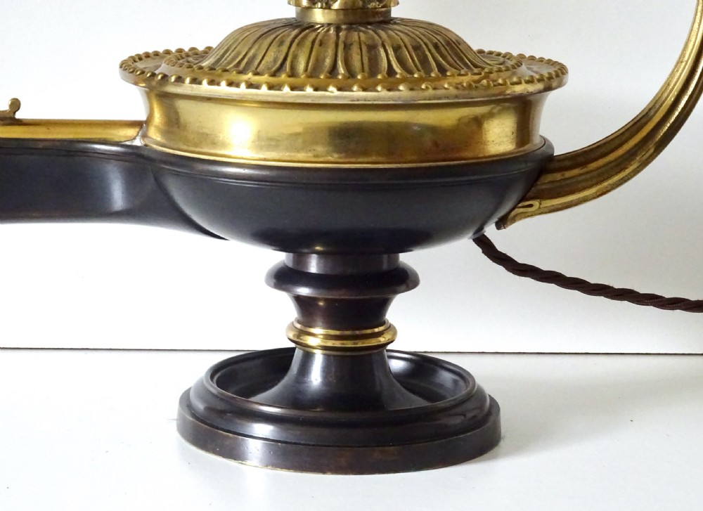 BRONZE VICTORIAN ALADDIN LAMP View IV