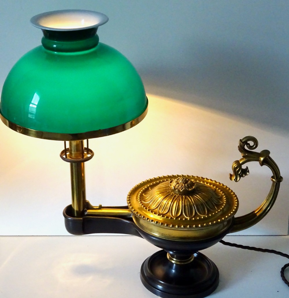 BRONZE VICTORIAN ALADDIN LAMP View IX
